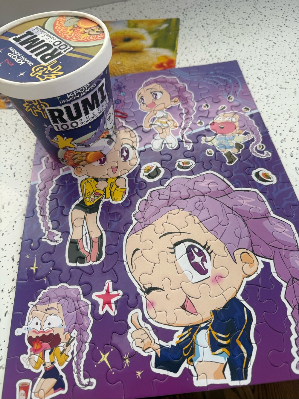 Purple Anime rumi k pop demon hunter  Puzzle